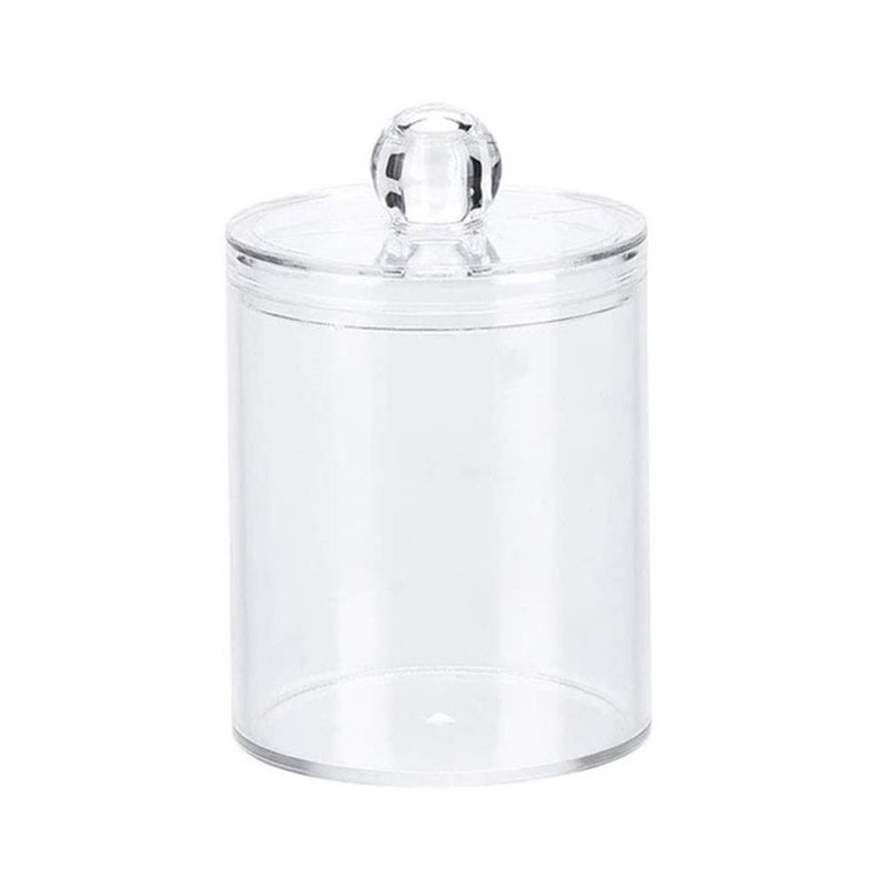 Transparent acrylic cotton pad storage box, round cotton swab storage box, modular storage